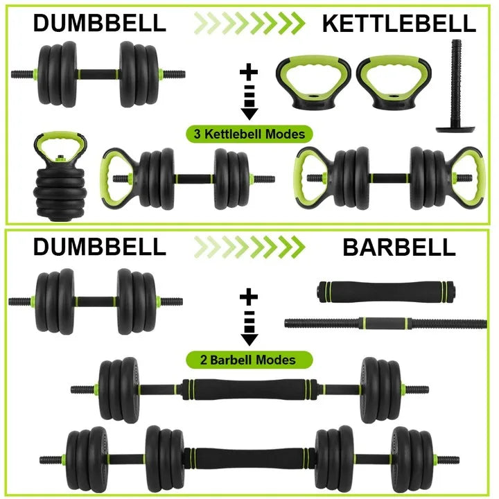TWISTER.CK Adjustable Dumbbells 44/66/88 Lbs 4in1 Home Gym