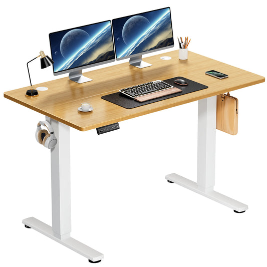 JHK Electric Height Adjustable Standing Desk For Office Ergonomic Workstation