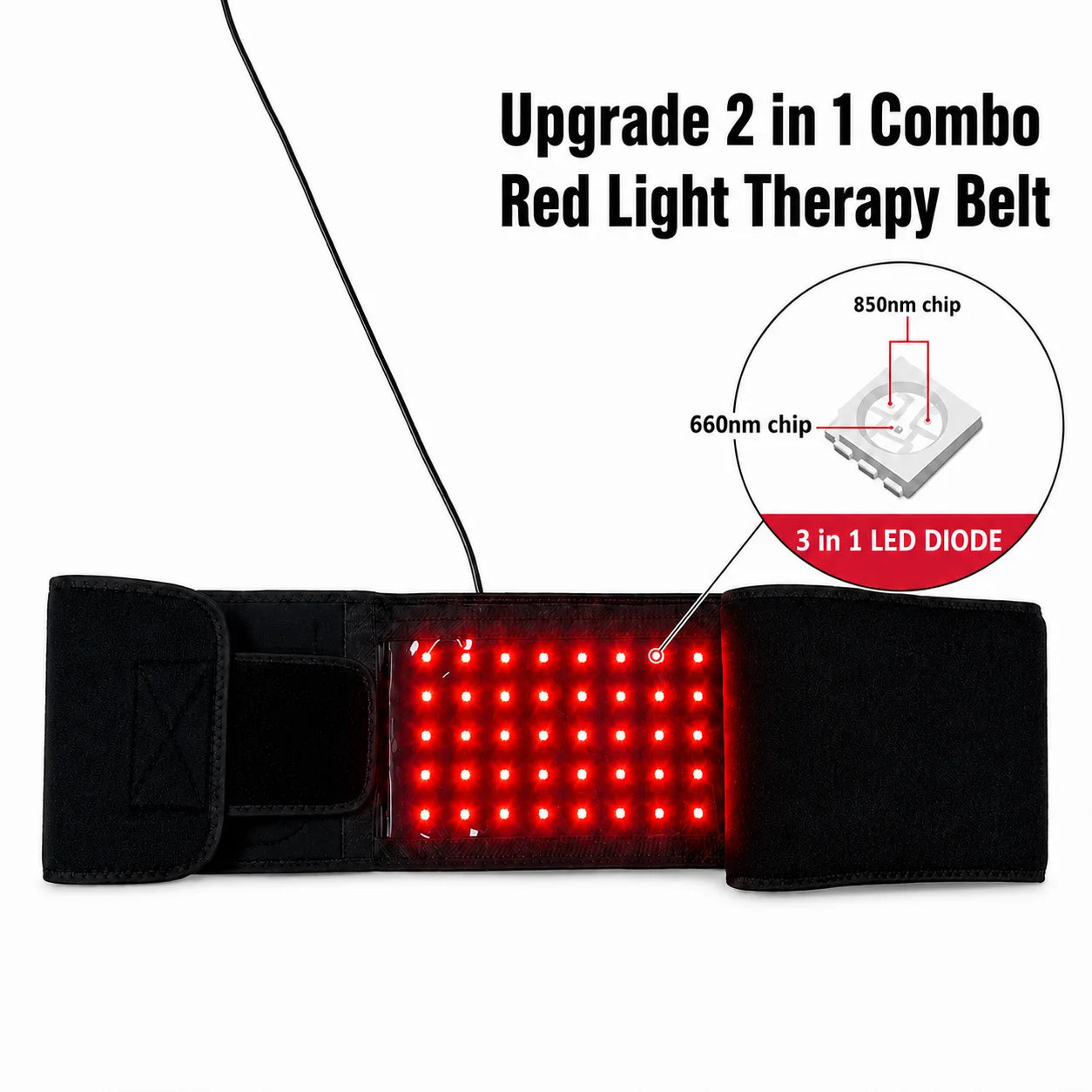 660Nm 850Nm Near Infrared Light Therapy Belt For Body