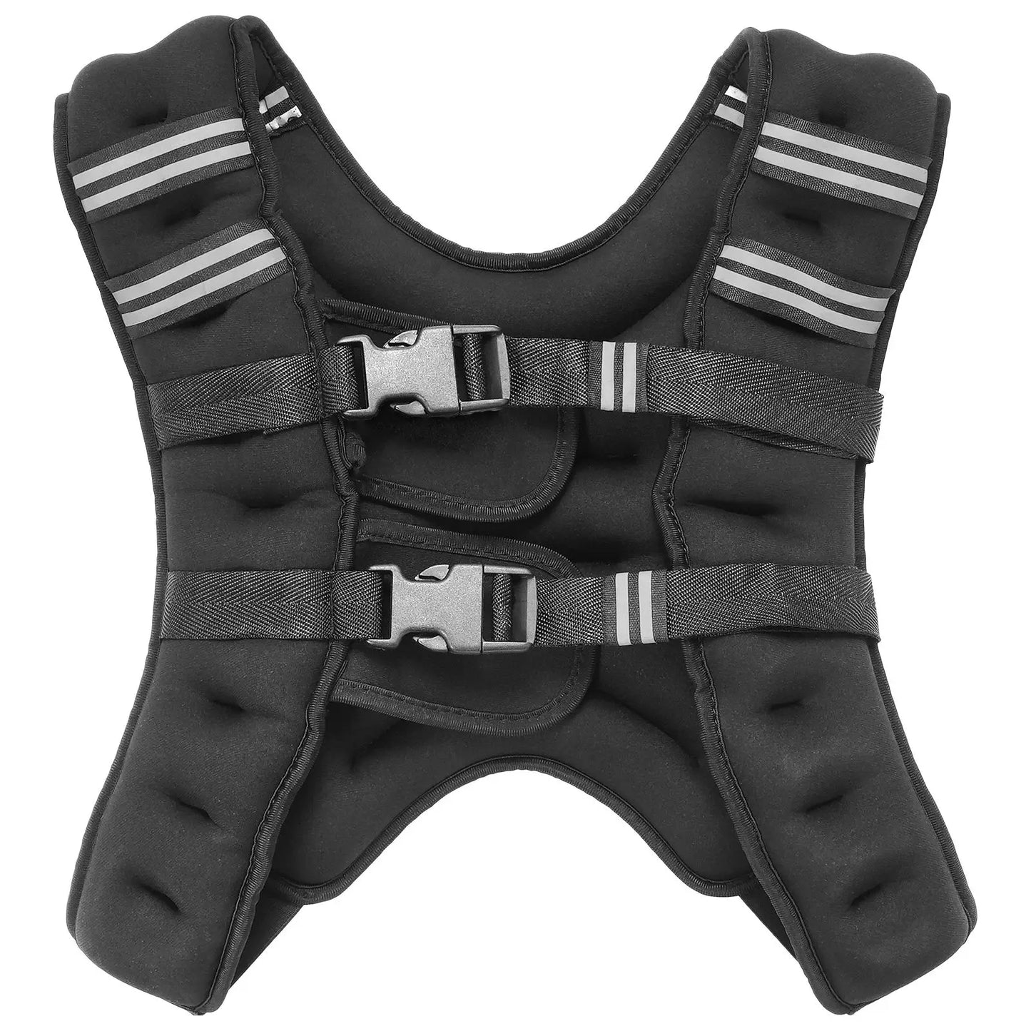 Weighted Vest 16 Lbs Reflective Stripe Adjustable Buckle