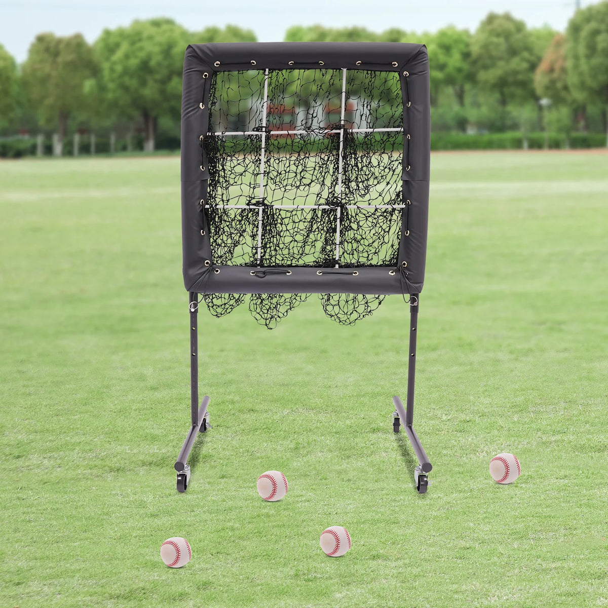 Adjustable Baseball Training Net for Hitting and Pitching Practice