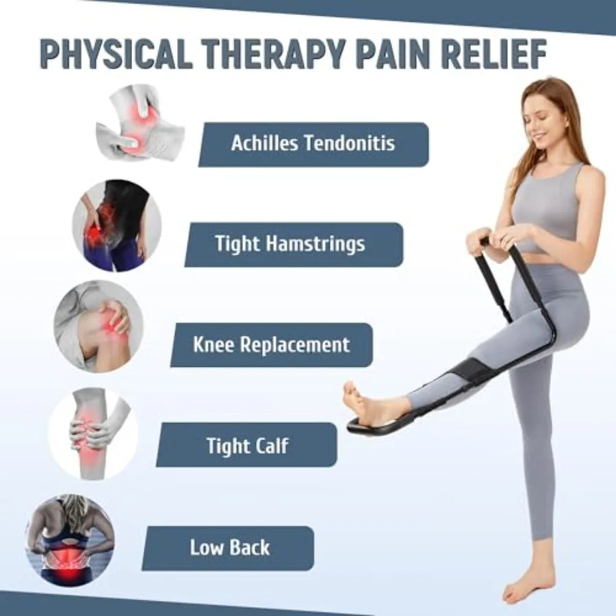 Hamstring Stretcher for Knee Extension Pain Relief and Flexibility