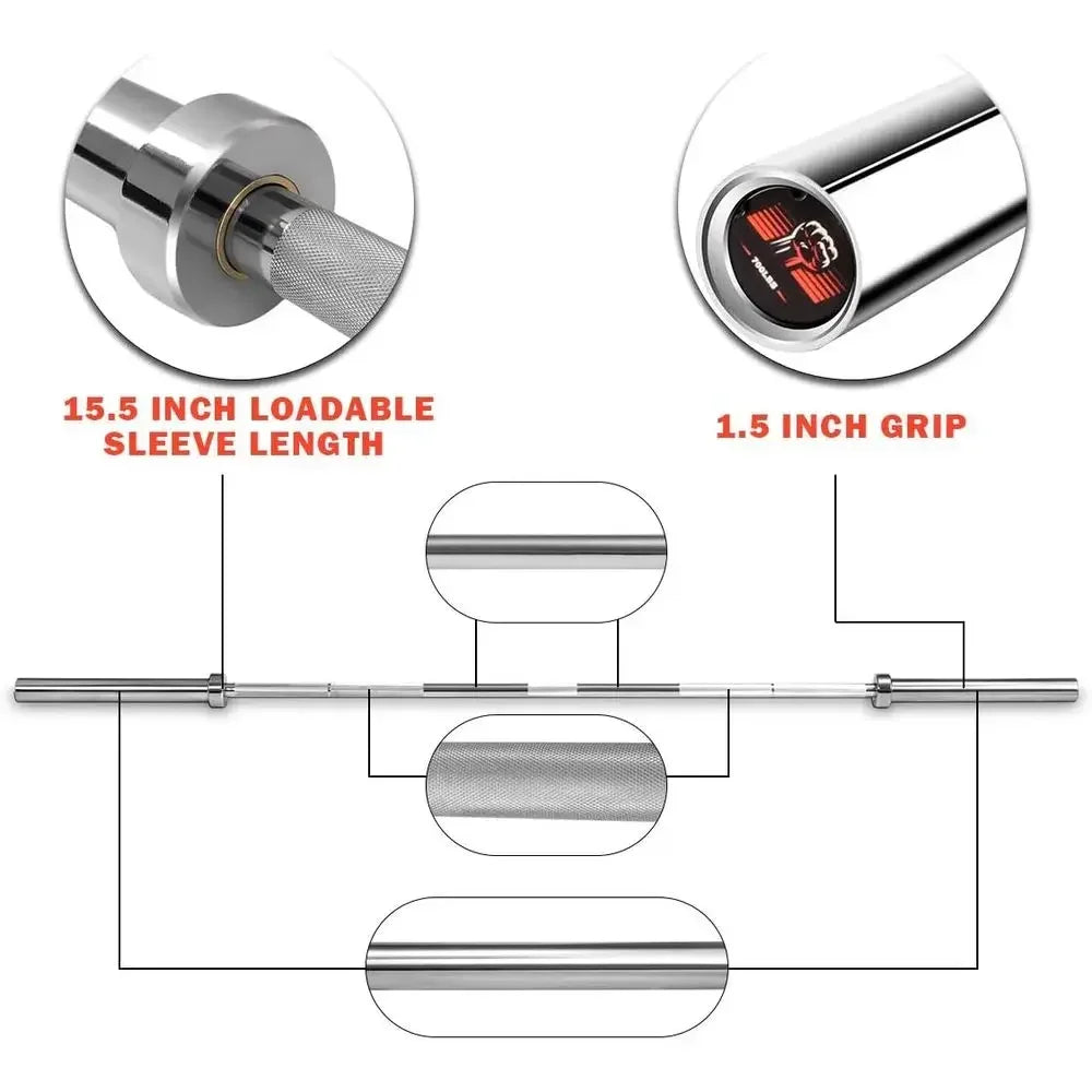 Professional Alloy Steel Weightlifting Bar With Copper Sleeve Bearings