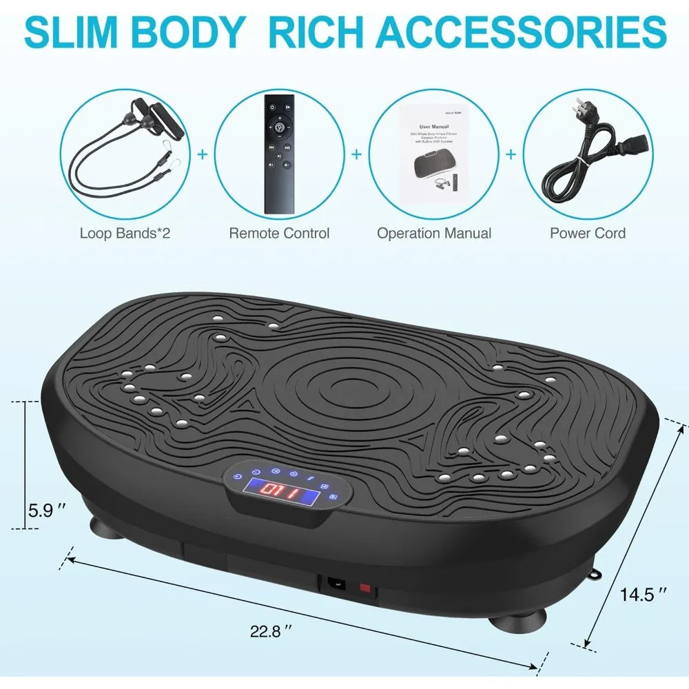 AXV Vibration Plate Exercise Machine For Full Body Workout