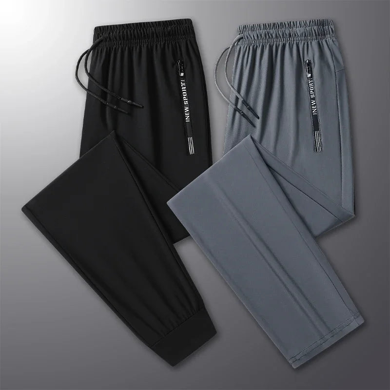 Men's Ice Silk Quick Dry Sweat Absorbing Sports Pants