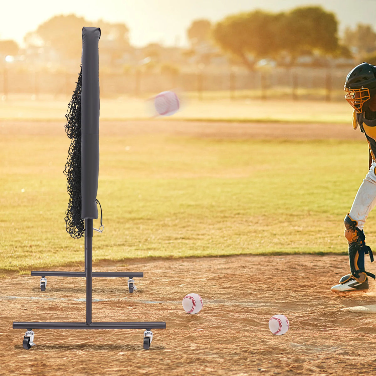 Adjustable Baseball Training Net for Hitting and Pitching Practice