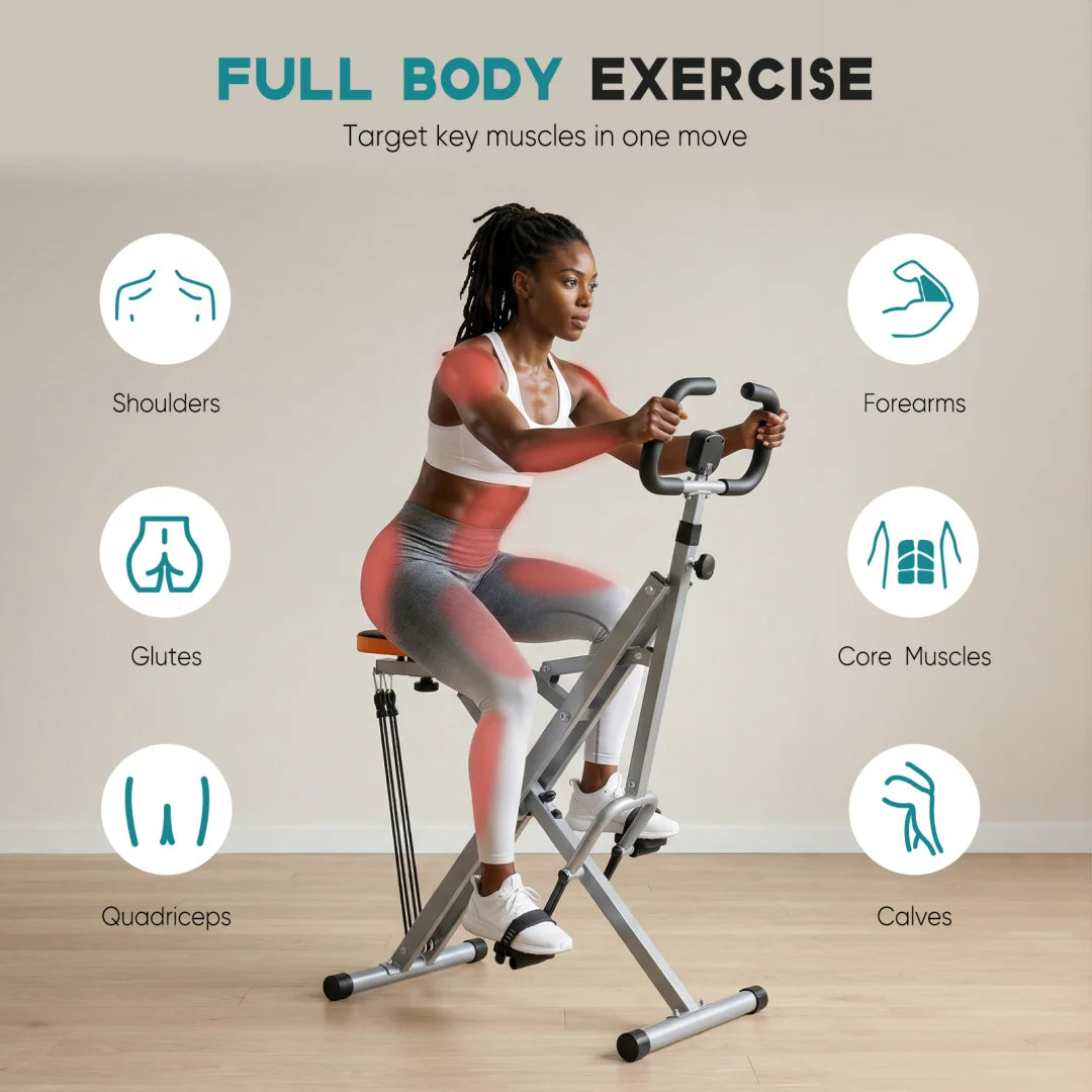Foldable Squat Machine Adjustable Resistance Lower Body Strength Training Gear