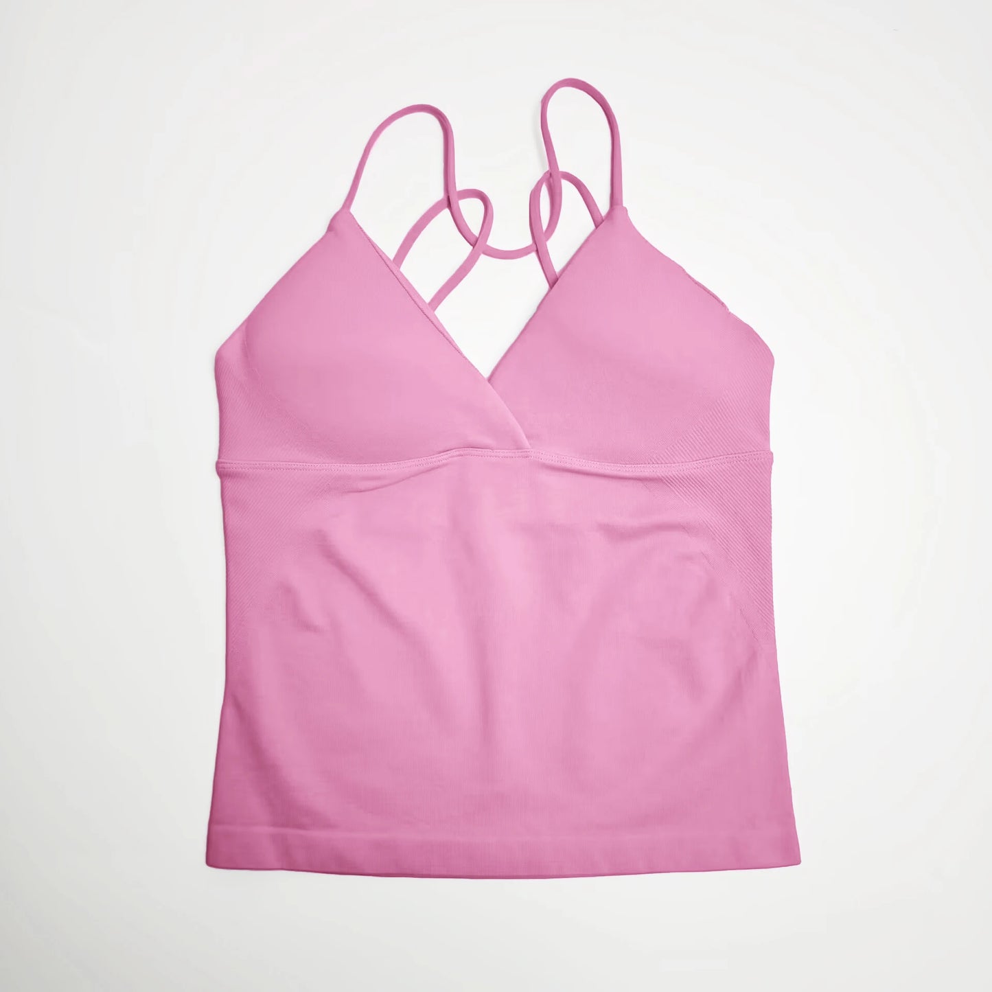 NCLAGEN Vision Twist Front Longline Top Women Seamless Yoga Tank