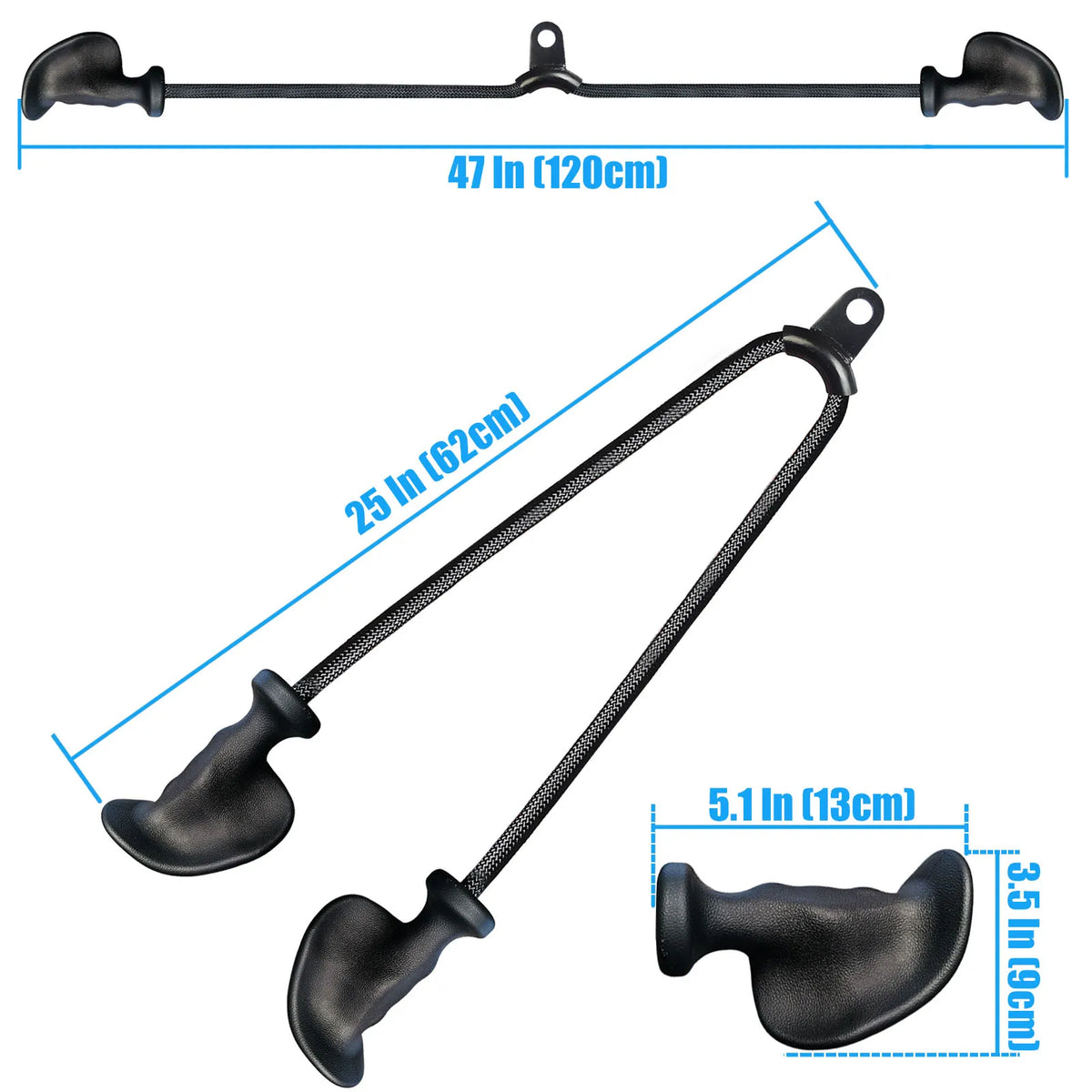 MARSAFIT Ergonomic Tricep Rope Pulldown Attachment For Home Gyms