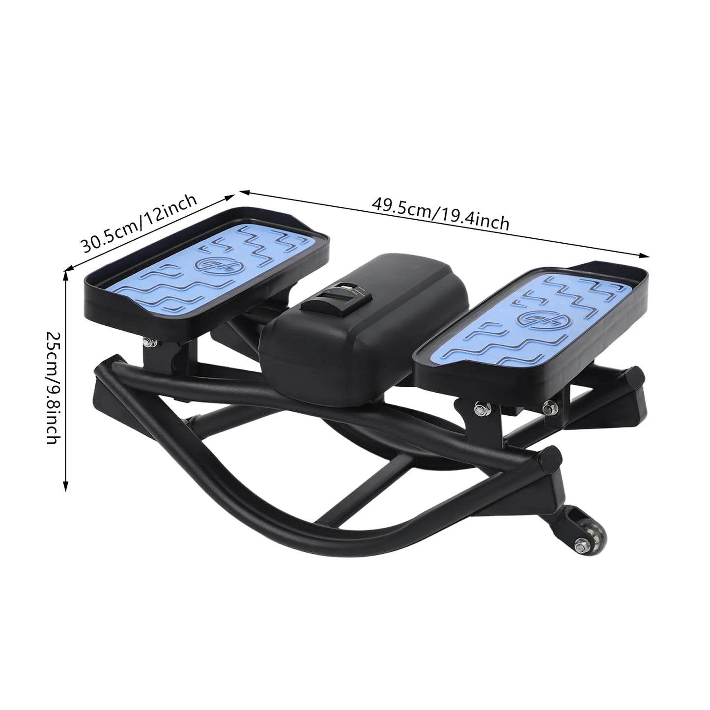 Rocking Fitness Stepper Portable Lateral Cardio Machine For Home Gym