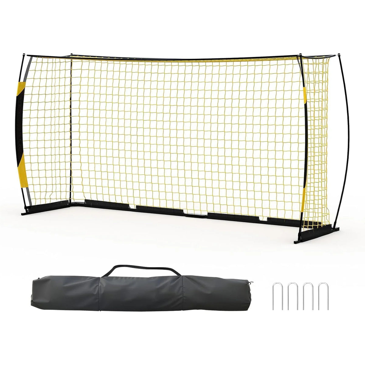 HiMISS Portable Foldable Soccer Goal With Heavy Duty Metal Frame