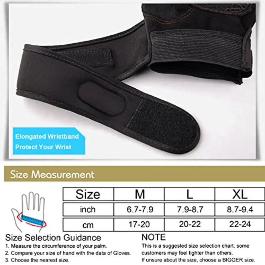 Workout Gloves for Men with Wrist Wraps Gym Fitness Gloves