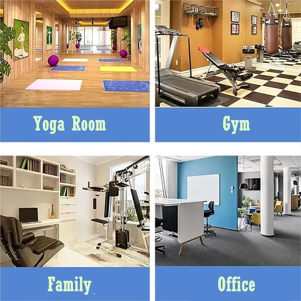 Lisanyj4102 Three Tier Wall Mounted Yoga Mat Storage Rack