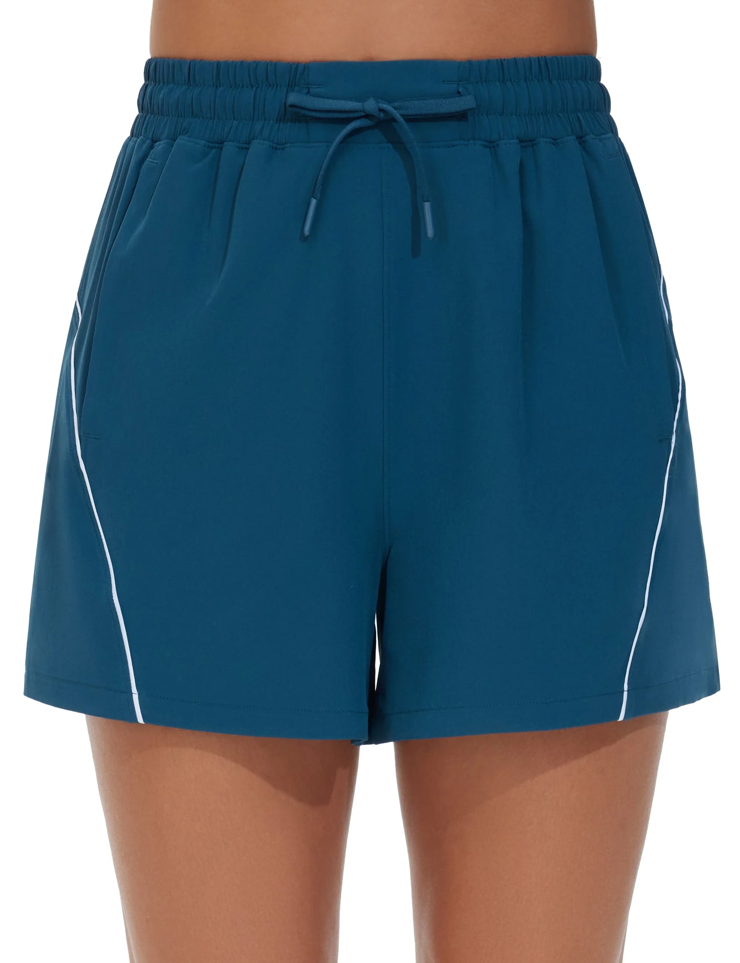 The Gym People Womens High Waist Running Shorts With Pockets