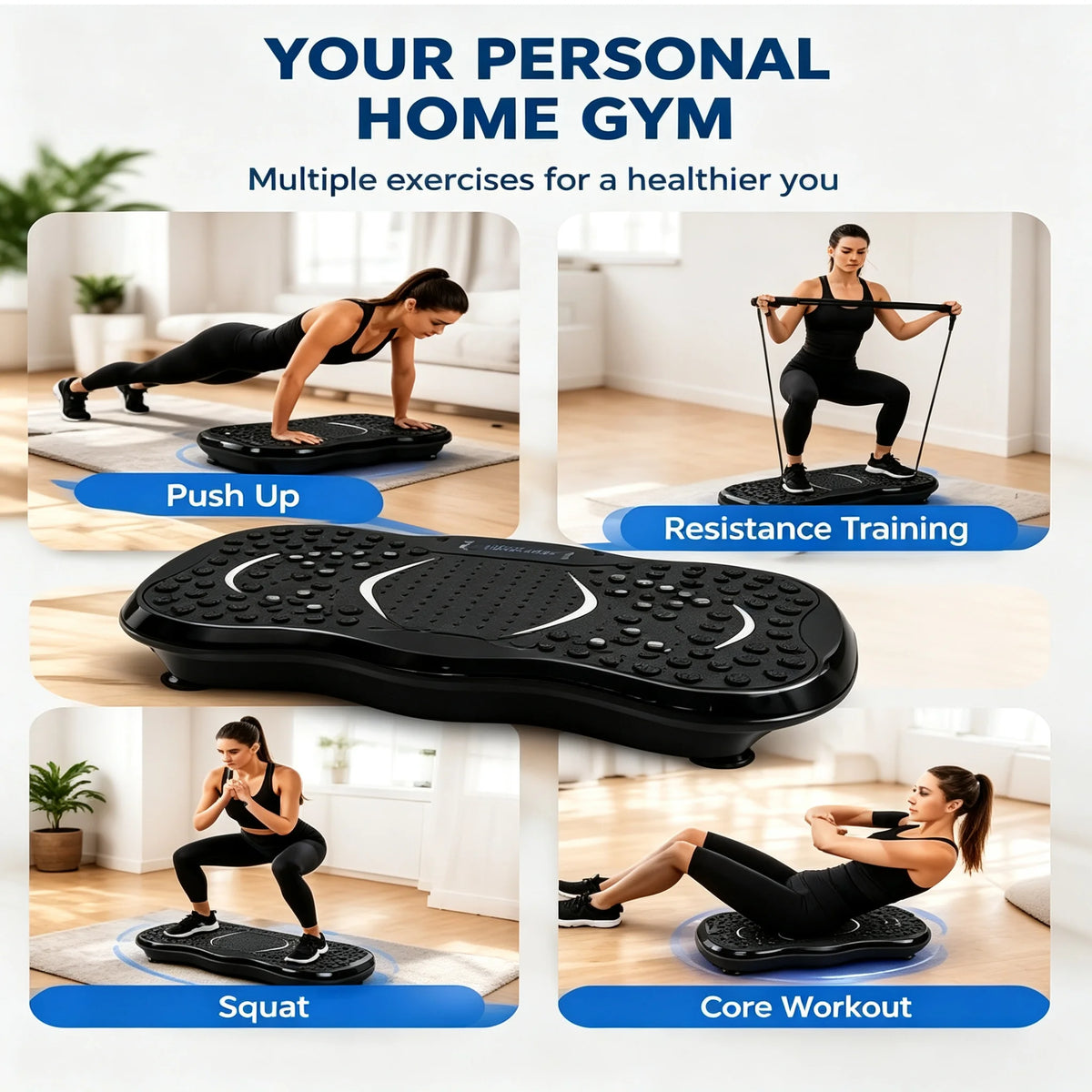 UPWORK Whole Body Vibration Platform for Home Fitness Training