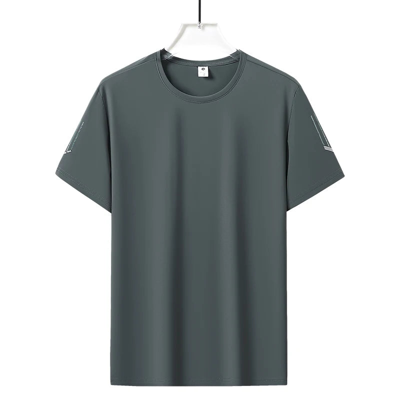 Unisex Quick Dry Ice Silk T Shirt Polyester Breathable Sports Top