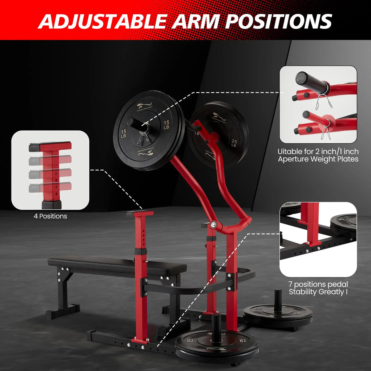 Chest Press Machine With Independent Arms For Home Gym Training