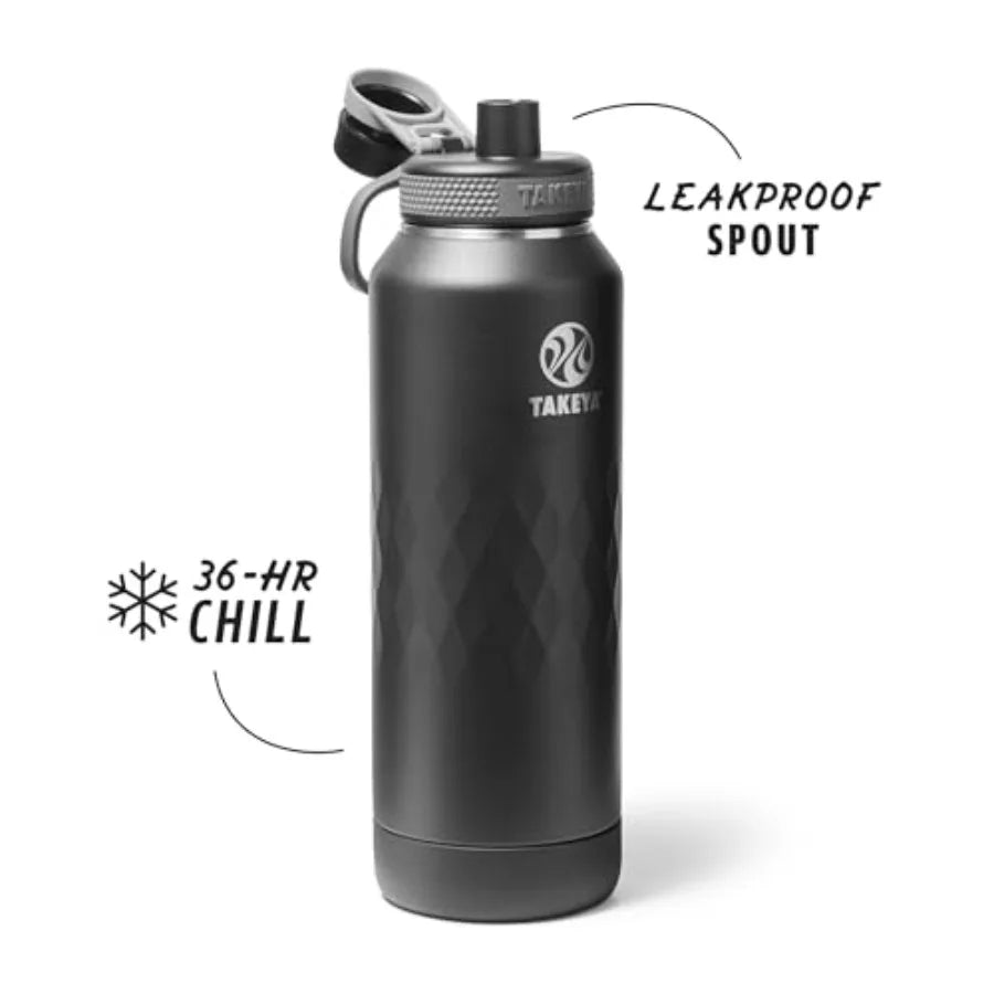 Sport Triple Insulated Stainless Steel Water Bottle Leakproof Spout Lid