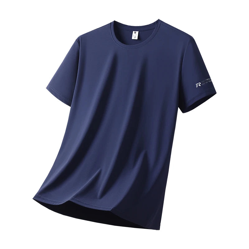 Unisex Quick Dry Ice Silk T Shirt Polyester Breathable Sports Top