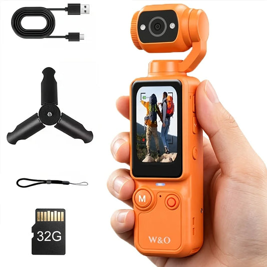 W&O Ultra HD 4K Sports Camcorder With Anti-Shock Stabilization