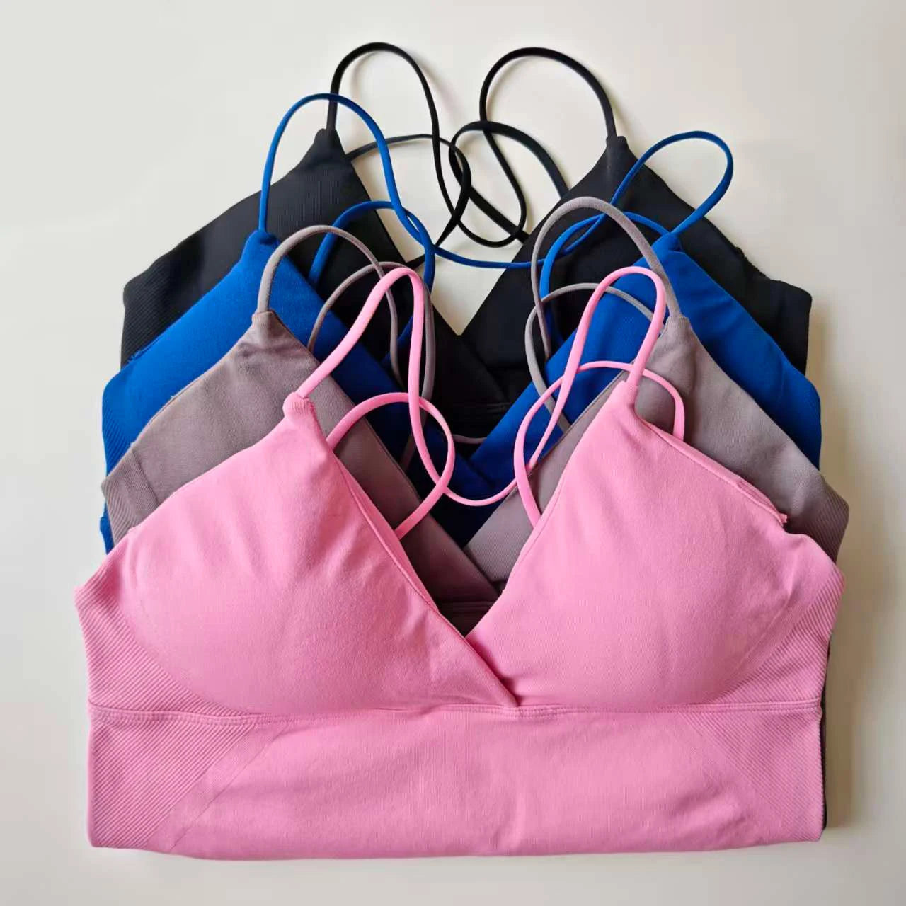 NCLAGEN Vision Twist Front Longline Top Women Seamless Yoga Tank