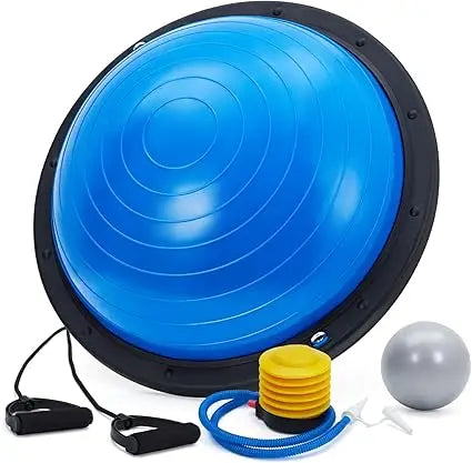 Half Exercise Ball Trainer With Non Slip Base And Pump
