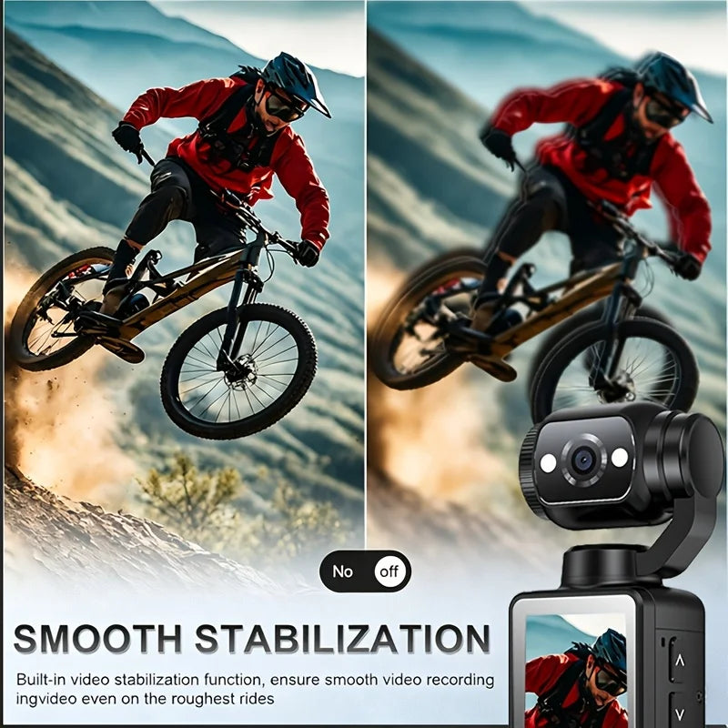 W&O Ultra HD 4K Sports Camcorder With Anti-Shock Stabilization