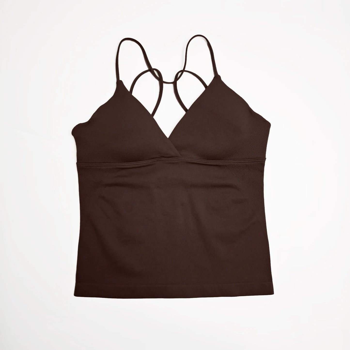 NCLAGEN Vision Twist Front Longline Top Women Seamless Yoga Tank
