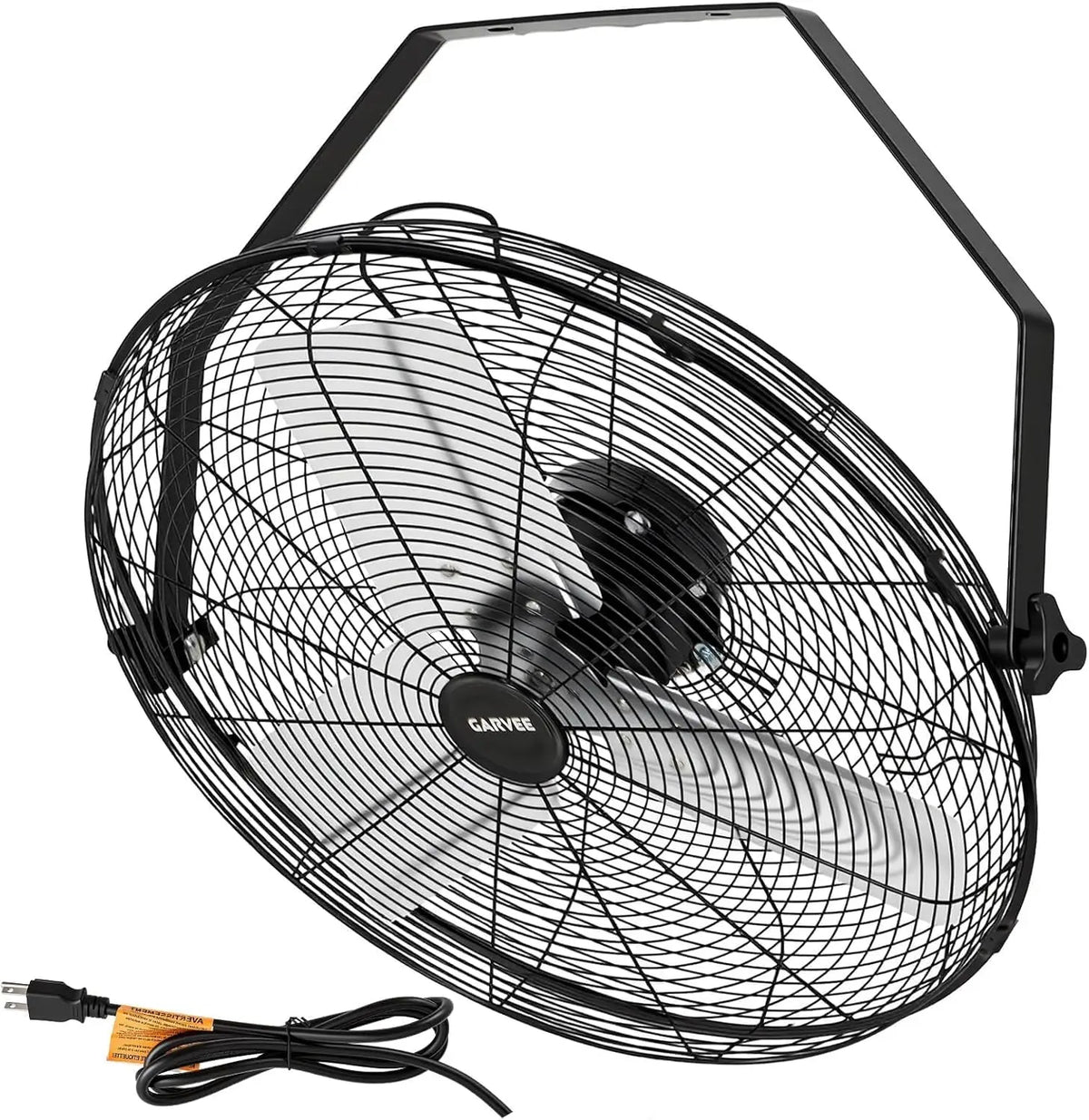 18/20 Inch Metal Wall Mount Fan, Aluminum Industrial Wall Fan, 120V 60Hz US Plug, High‑Speed Ventilation Fan for Garage Warehouse Workshop Commercial Use