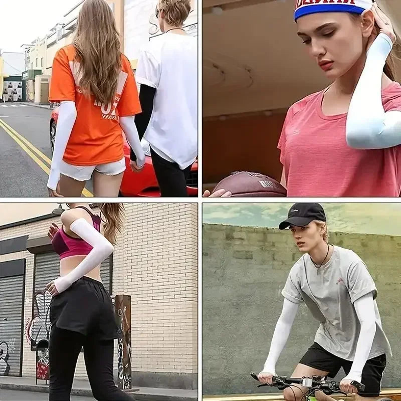 Cooling Arm Sleeve for Men and Women Ice Silk Protection