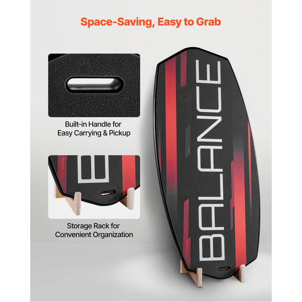 3-Level Adjustable Balance Board With Roller For Core Training