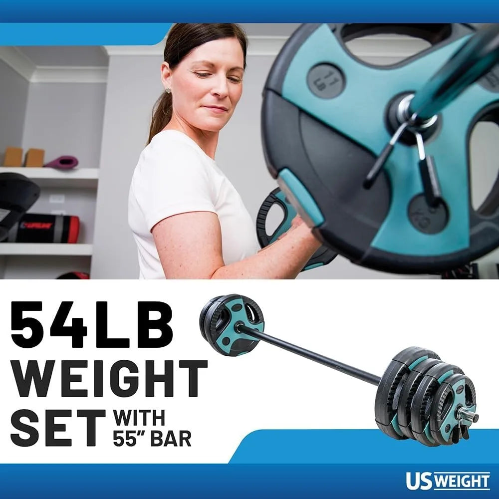 YTYIN Weight Barbell Set For Home Gym With Adjustable Weights