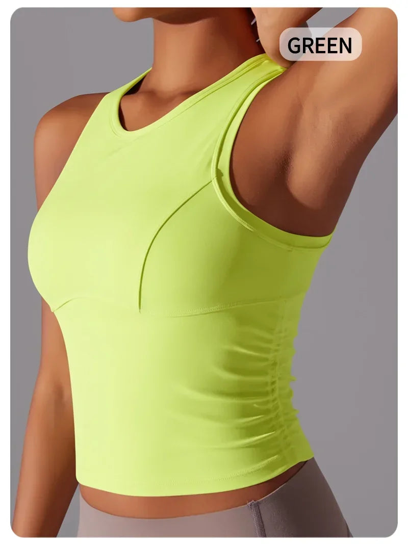 MIML Womens Nylon DoubleSided Sports Vest For Running And Yoga