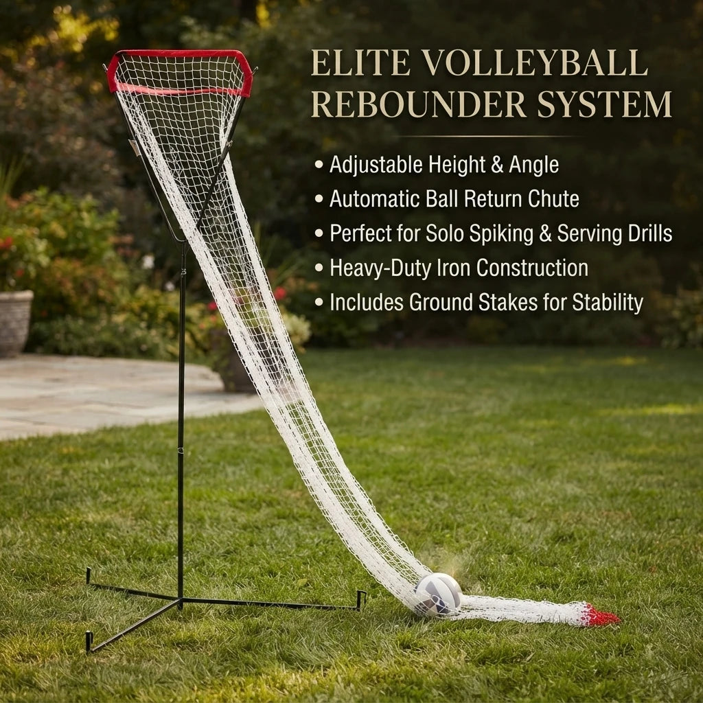 Adjustable Portable Volleyball Training Net Frame With Flexible Angles