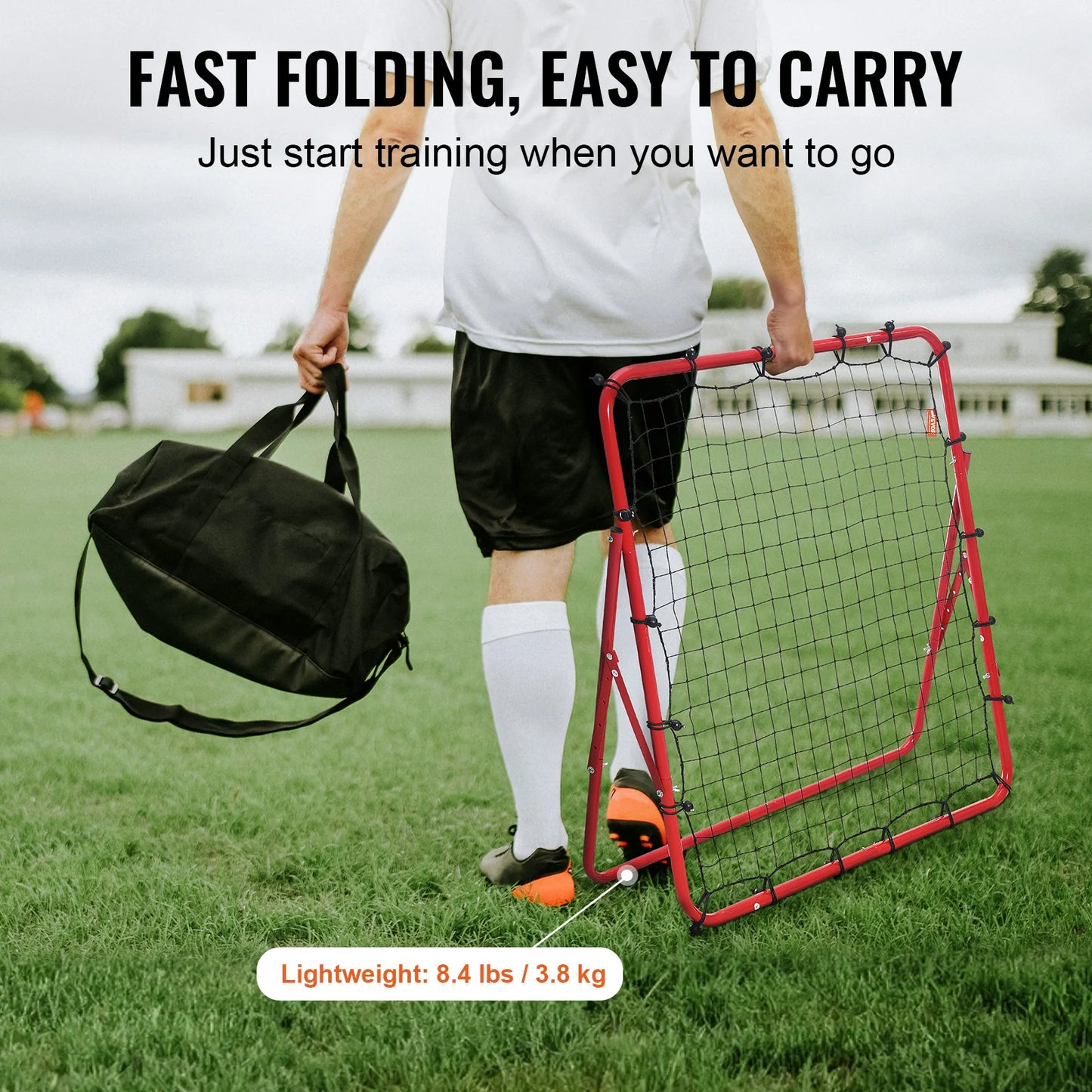VEVOR Soccer Rebounder Net Portable Training For Football Practice