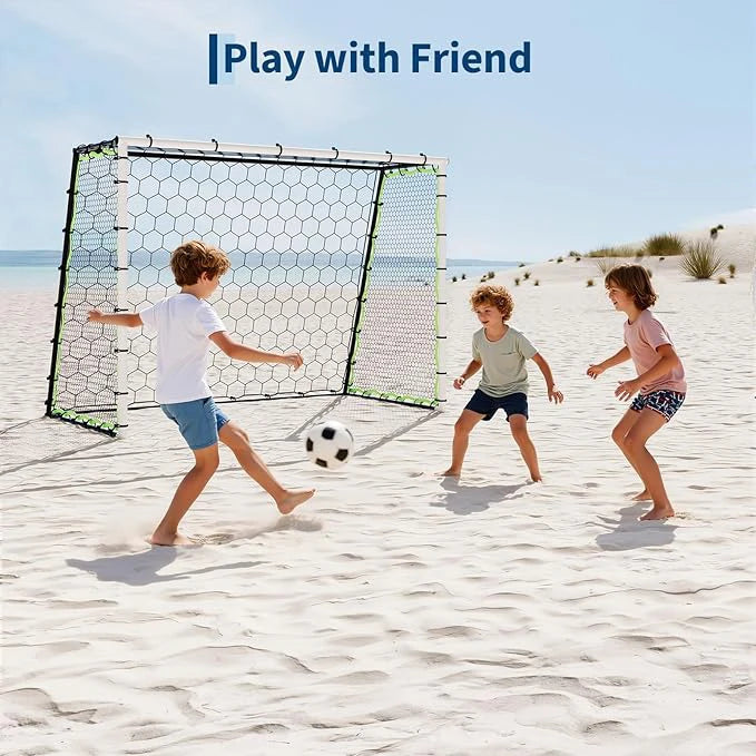 Soccer Goal Rebounder Trainer With Ground Stakes For Practice