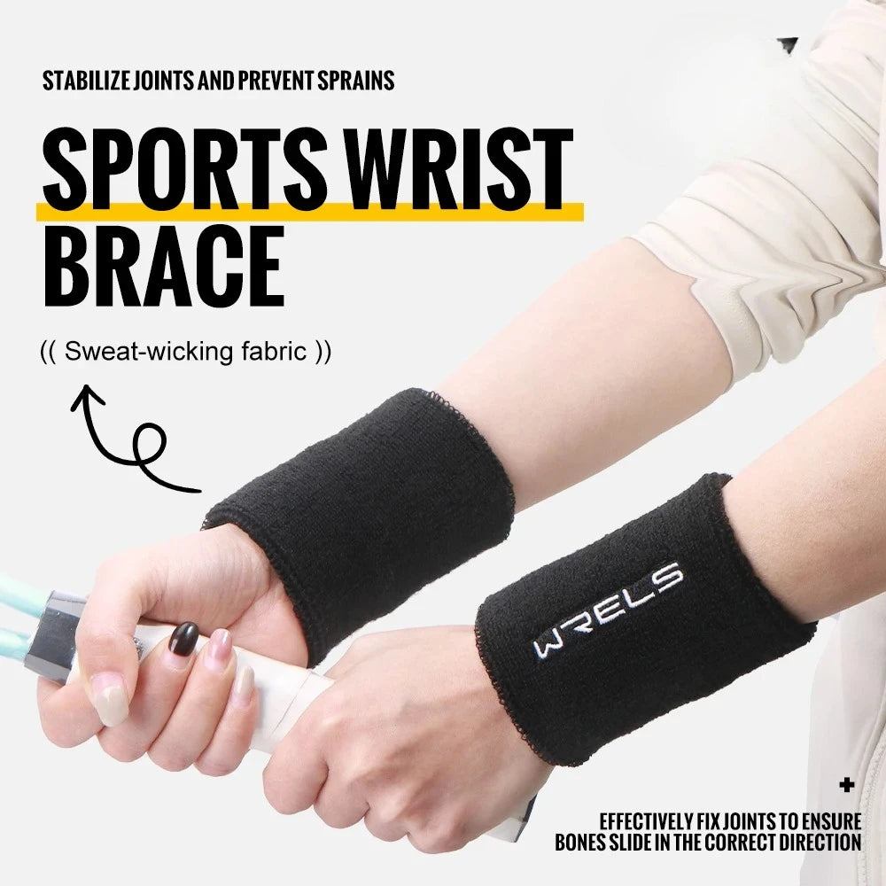 Terry Cloth Wristbands Moisture Wicking For Tennis Gym