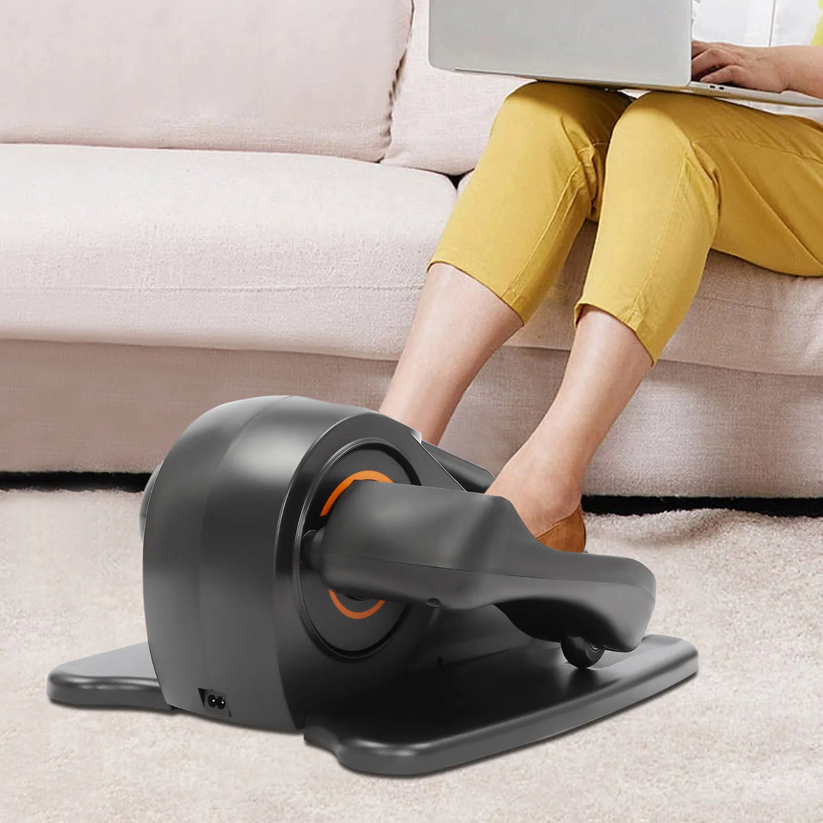 Motorized Under Desk Elliptical Pedal Exerciser With Remote Control