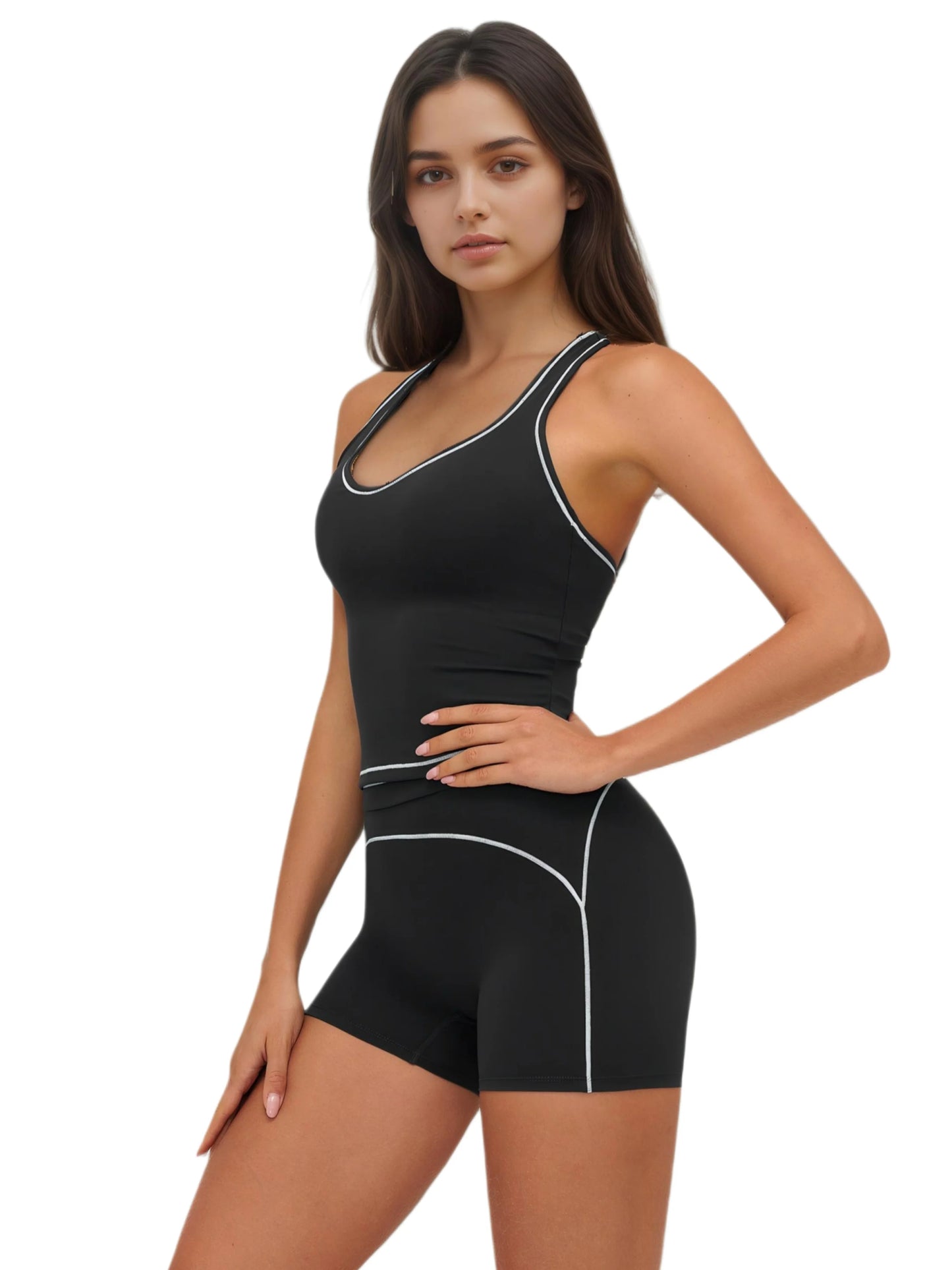 Airila Two-Piece Yoga Set With Removable Pads Four-Way Stretch