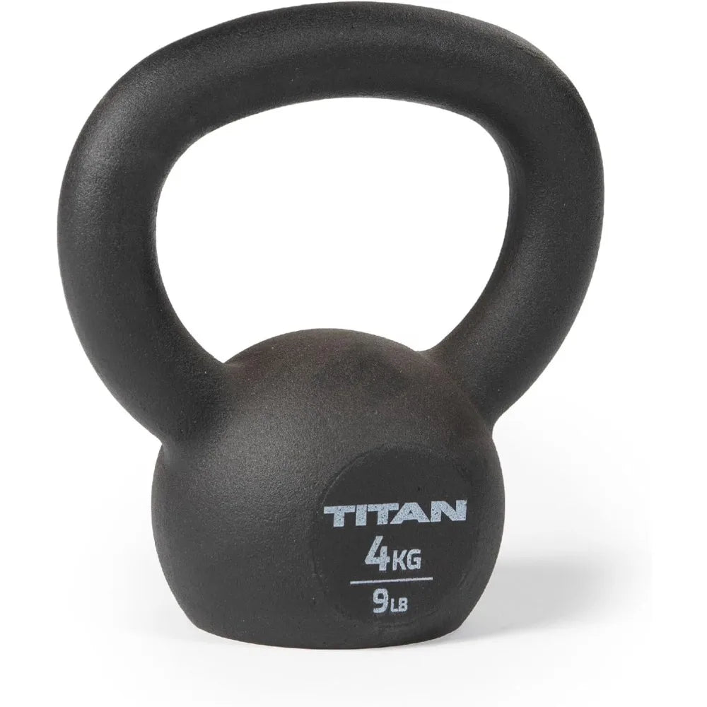 Titan Fitness Cast Iron Kettlebell Solid Construction For Full Body