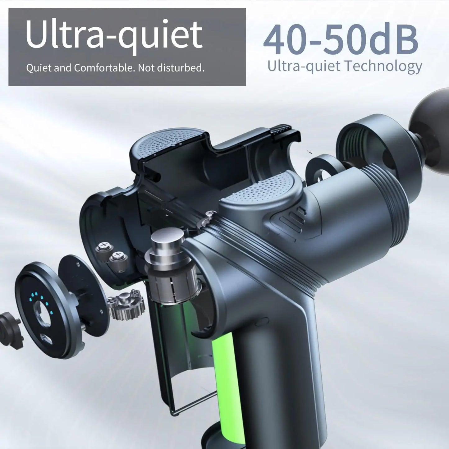 LEERCON Mini Muscle Massage Gun Deep Tissue With Four Heads