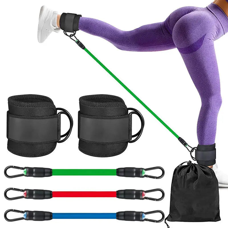 Elastic Ankle Resistance Bands Set For Leg And Glute Training