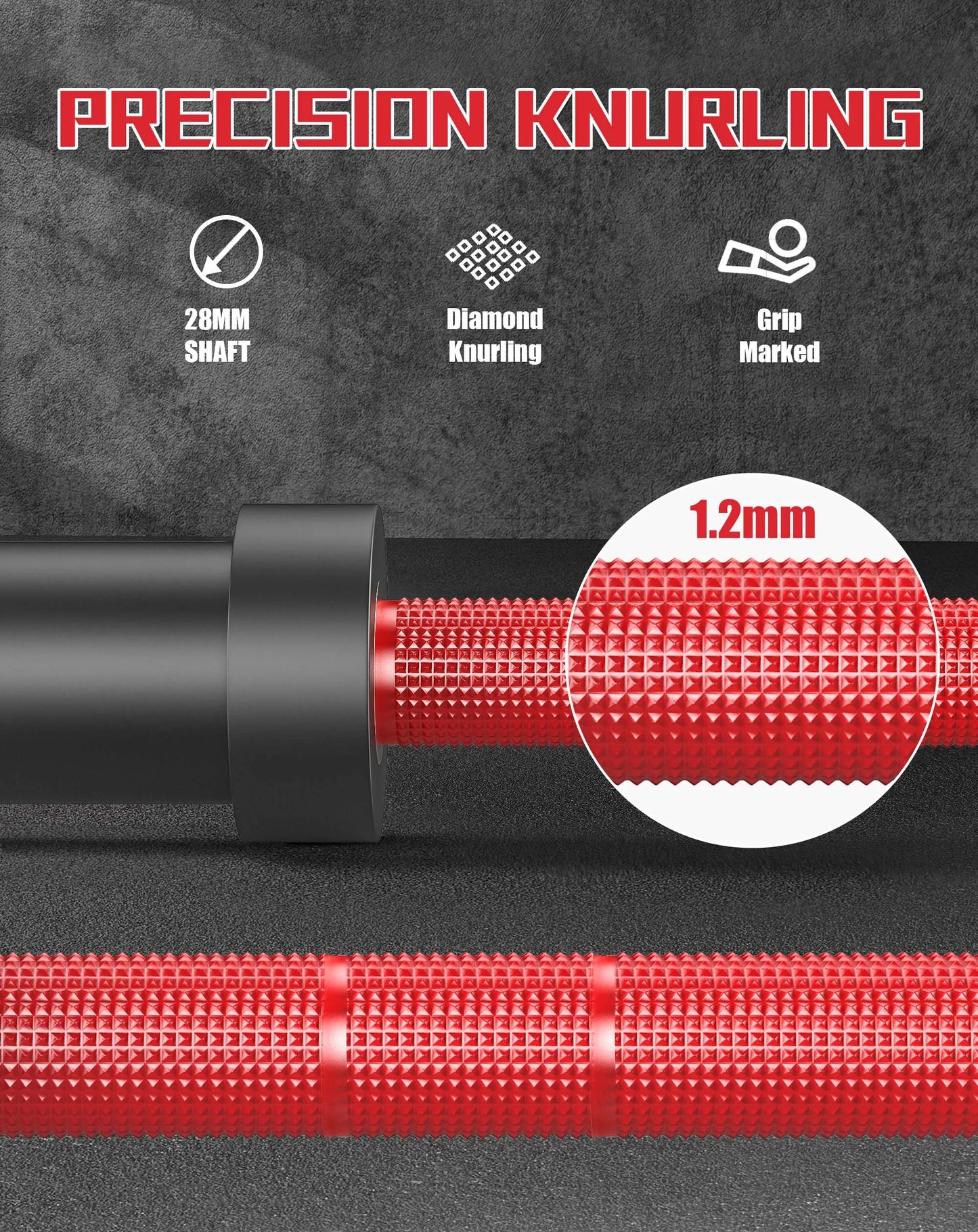 HiMISS Barbell, 1000LBS Capacity For Power Lifting Training