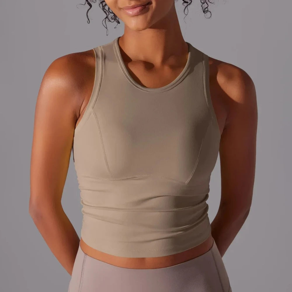 MIML Womens Nylon DoubleSided Sports Vest For Running And Yoga