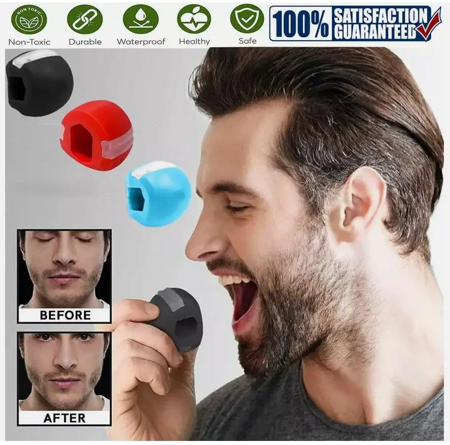 Face Masseter Jawline Trainer Balls 3 Pack Facial Muscle Exerciser