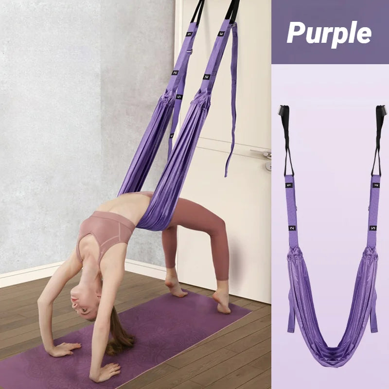 Adjustable Aerial Yoga Strap and Hammock for Leg Splits