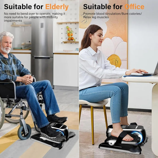 YTYIN Under Desk Elliptical Machine With Monitor And Remote