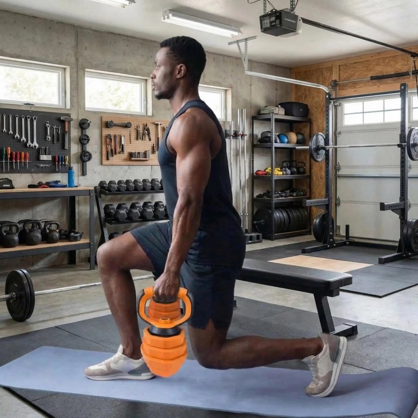 Adjustable Dumbbells 44 Lbs 4 In 1 Home Gym System