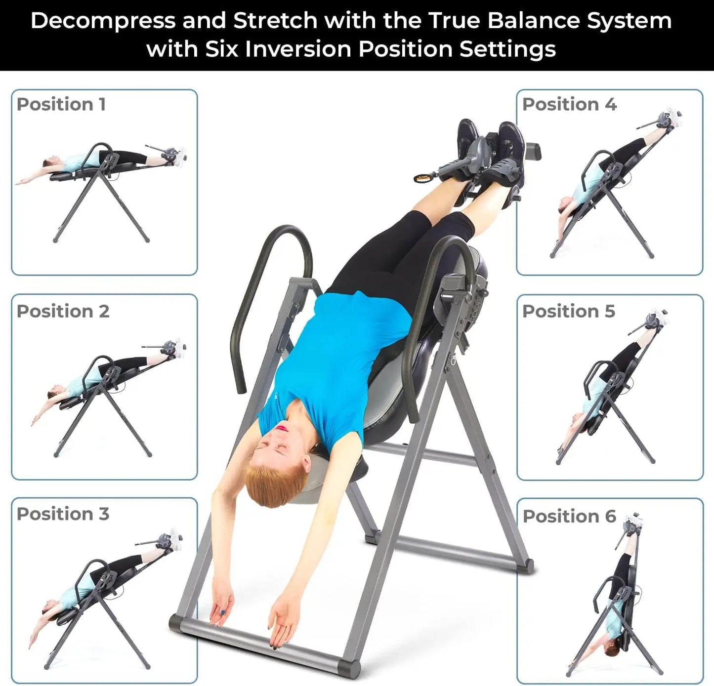 YTYIN Inversion Table With Heat And Massage Therapy