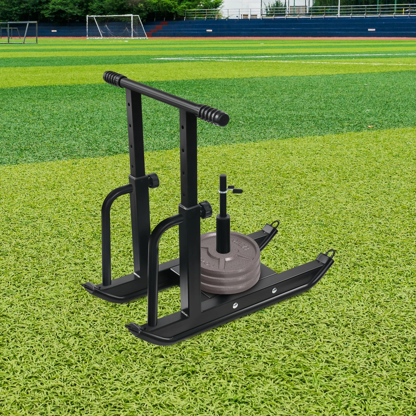 Adjustable Height Steel Fitness Sled For Home Gym Resistance Training